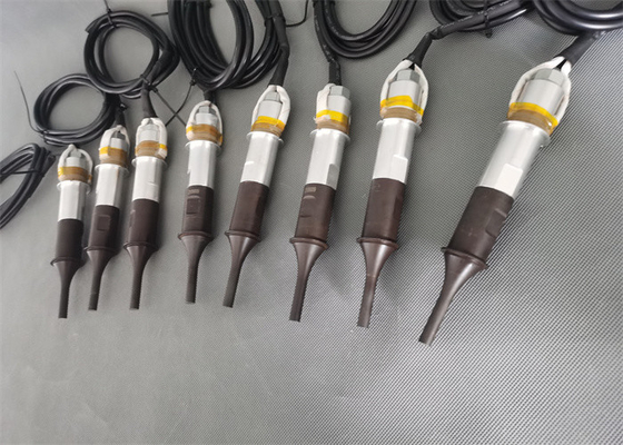 28Khz Ultrasonic Soldering Transducer With 4pcs Ceramics Welding Horn 8mm Tip