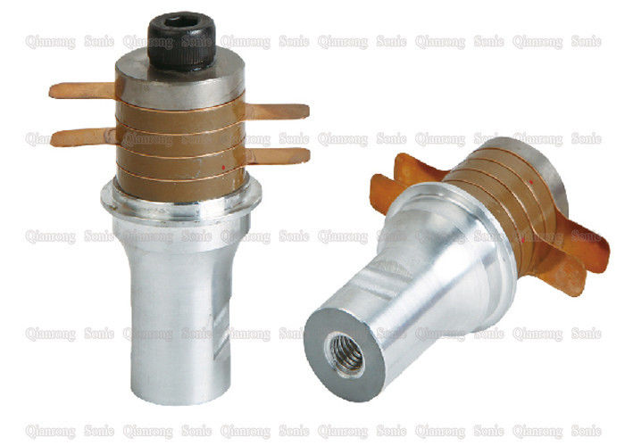 Flange Type Reverse Horn  Ultrasonic Piezoelectric Transducer , Sealing High Power Ultrasonic Transducer