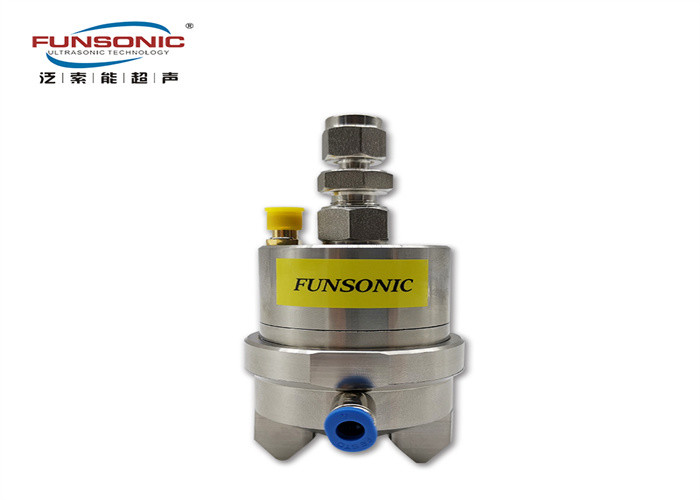 50Khz Ultrasonic Wide Area Spray Nozzle For Glass Coating With Titanium Materials