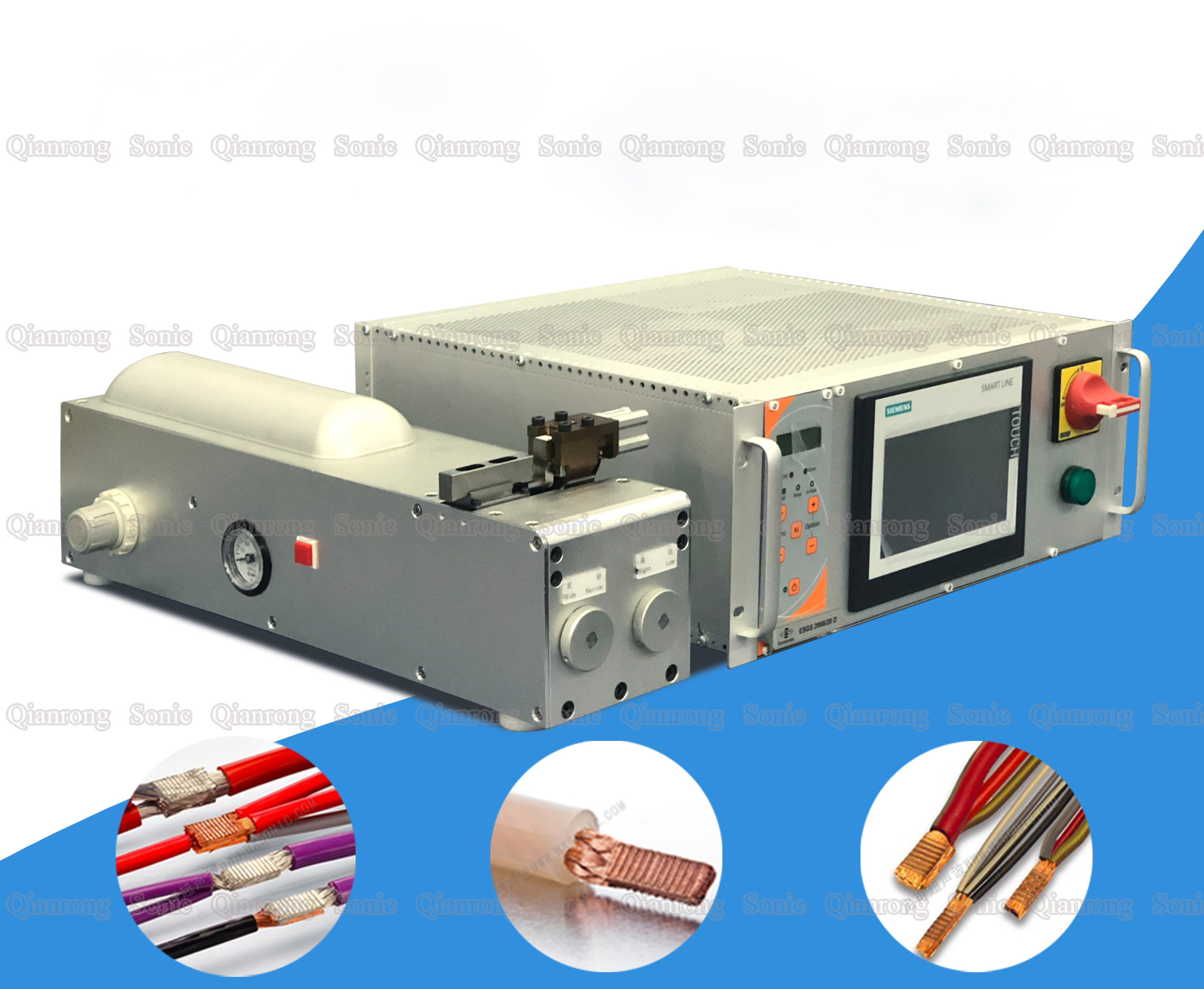 Multi Copper Wires Ultrasonic Welding Equipment With Copper Plate 20Khz 4000w