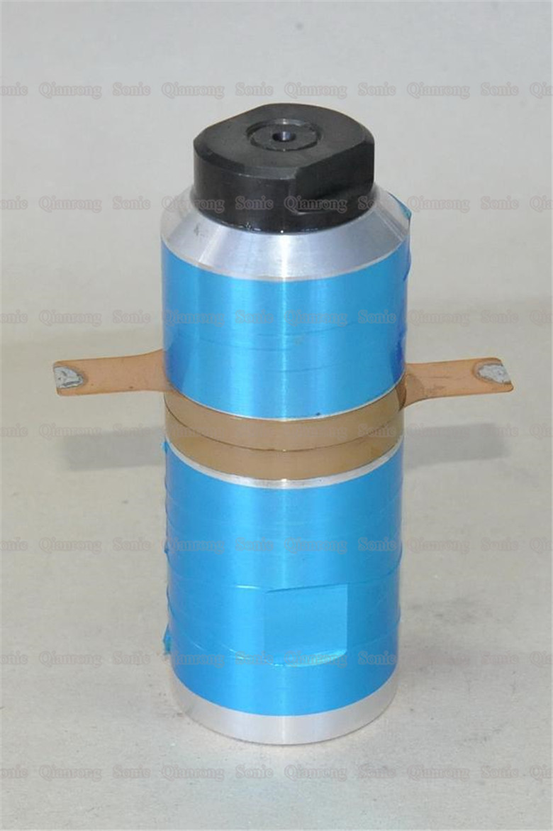 Plastic Ultrasonic Welding Transducer , Ultrasonic Vibration Transducer  With Different Capacitor Range