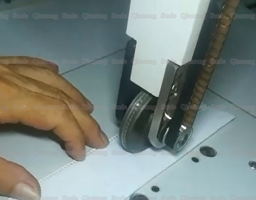 Cutting Ultrasonic Non Woven Bag Sewing Machine  For PVC PU TC Cloth Materials