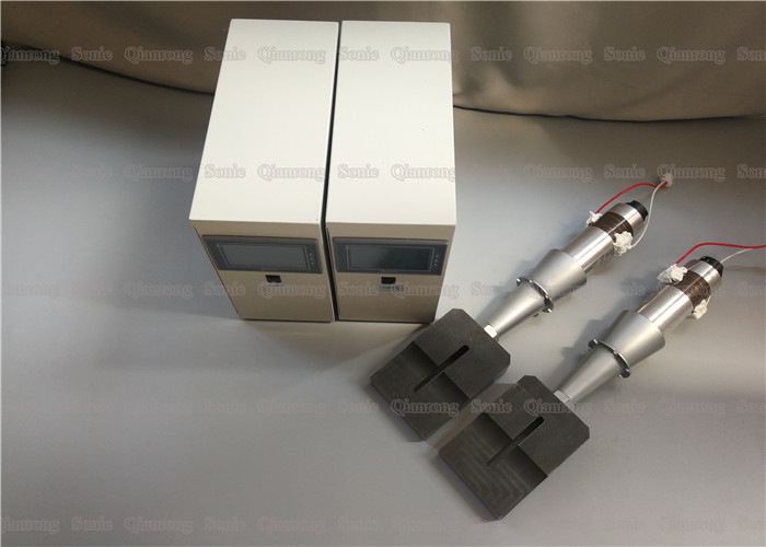 15 Khz Ultrasonic Welding Generator Transducer With Booster Horn Square Moulding